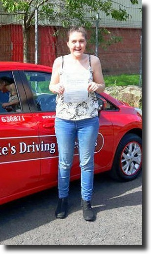 Leanne from Royton, passed her driving test with Mike's Driving Lessons at Failsworth Driving Test Centre